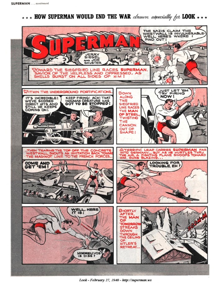 How Superman captured Hitler and Stalin in 1940