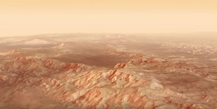 Пролетая над Марсом