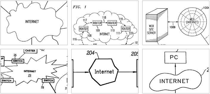 Как авторы патентов изображали интернет