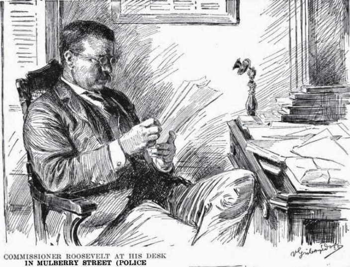 Теодор Рузвельт в кабинете